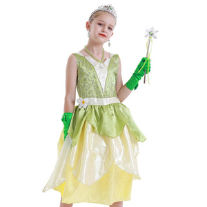 Conjunto <span class=keywords><strong>de</strong></span> Disfraz <span class=keywords><strong>de</strong></span> Anime <span class=keywords><strong>de</strong></span> Halloween Unisex para Niñas Princesa Tiana Wizard <span class=keywords><strong>Oz</strong></span> Dress Children's Halloween Wizard <span class=keywords><strong>Oz</strong></span> Princess Tiana Dress - Product Image 1