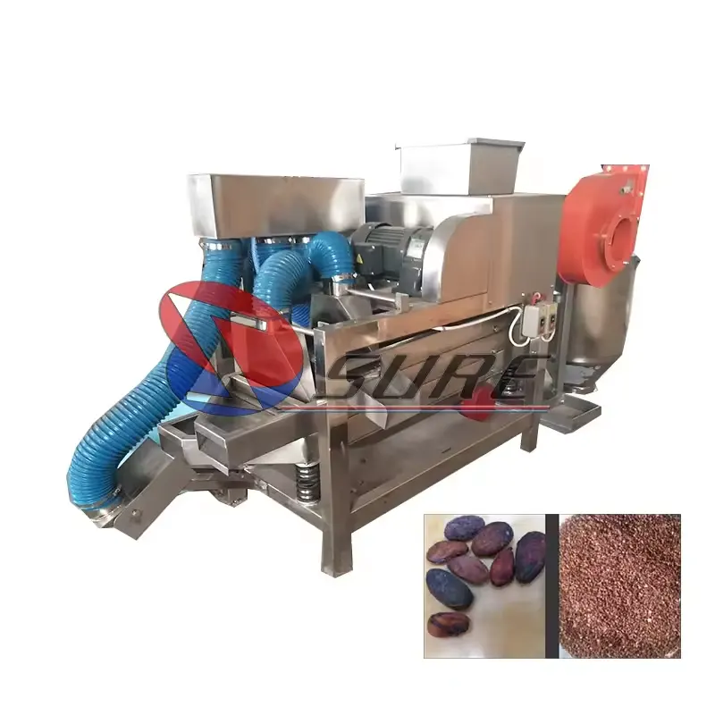 높은 출력 코코아 콩 포탄 기계 판매용 코코아 탈착 장비