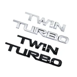 TWIN 터보 ABS 트렁크 엠블럼 배지 스티커 트윈 터보 엠블럼 로고 랜드 크루저 300 토요타 용