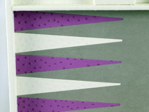 2025 tavola da Backgammon di nuova concezione trae ispirazione dalla tonalità cremosa della pelle vegana <span class=keywords><strong>a</strong></span> motivi di struzzo - Product Image 3