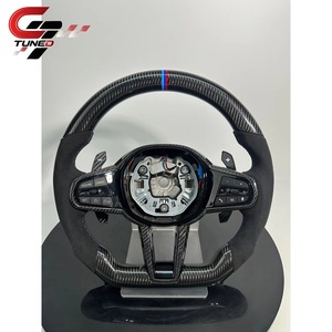 Volant en fibre de carbone pour <span class=keywords><strong>BMW</strong></span> F40 F44 G20 G22 G23 G26 G29 G42 M240i M340i G30 G32 G01 G02 G05 G06 G07 G14 G15 G16 G11 - Product Image 2