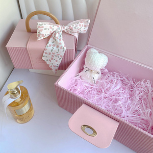 ABCO Simple maquillage boîte cadeau mariage fiançailles demoiselle d'honneur boîte à bonbons copines cadeau d'anniversaire main boîte vide - Product Image 2