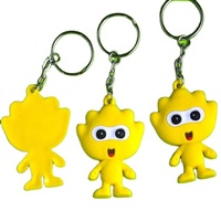 Promotion d'usine de Guangzhou, porte-clés en caoutchouc écologique, personnalisé, PVC souple de haute qualité