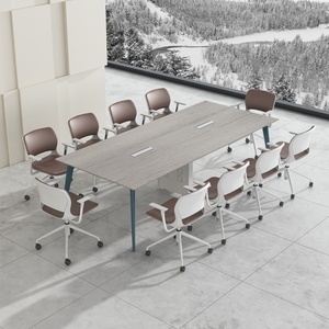 Free Custom 4,6,8,10 Seater Modern Office Furniture Wooden Office Meeting Table Conference Table - Product Image 2