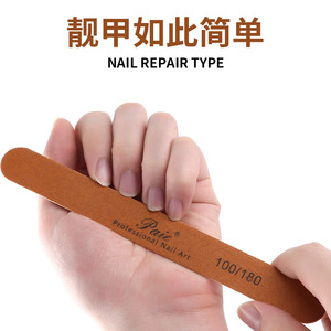 Bande abrasive pour nail art, grain 100/180, lime à ongles professionnelle pour la manucure, le façonnage et le polissage - Product Image 3