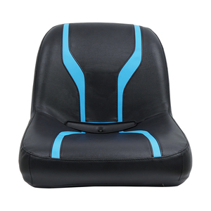 KL Seating Siège de tracteur en PVC à dossier haut en noir et bleu de remplacement étanche pour tondeuse à gazon avec 1 an de garantie - Product Image 1