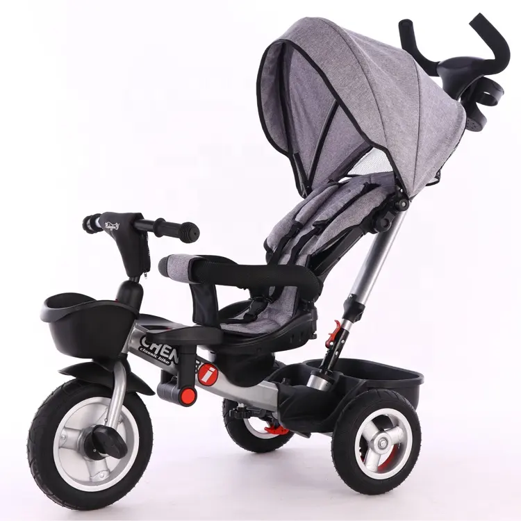 Multifunction foldable triciclo kids baby tricycle with brake/360 degree rotated seat tricycles for kids/baby tricycle lie down