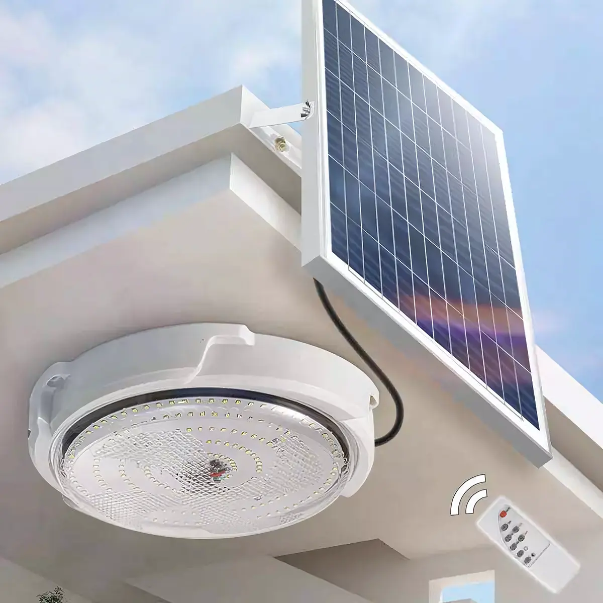 Plafoniera solare per interni diretta in fabbrica con lampada a luce solare telecomandata per interni casa a luce solare per interni