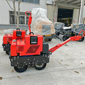 300kg 3 Tonnen Diesel Euro 5 EPA CE Motor Mini Walk Behind Compactor Straßen walzen fahrt auf Walzen verdichter - Product Image 3