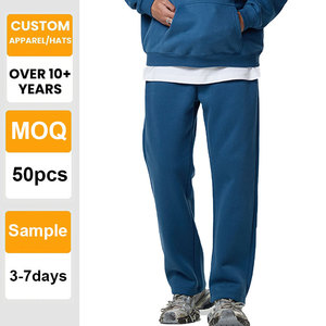 Pantalones Casuales Unisex de Pierna Recta/Ancha, Color Sólido, con Forro Polar Grueso de 350G, Bordado Personalizado, Ecológicos, Estilo Urbano - Product Image 1