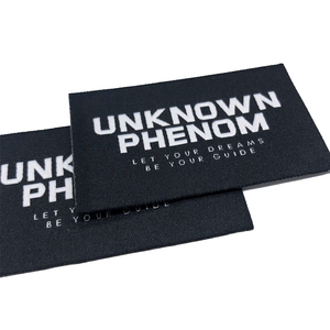 Quần áo dệt nhãn biểu tượng tùy chỉnh tự dính dệt Nhãn quần áo thẻ cho hàng may mặc - Product Image 4