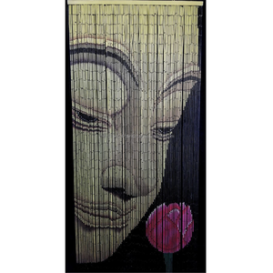 Cortina vertical de cuentas de bambú hecha a mano en Vietnam, estilo bohemio, para ventana octogonal, decoración del hogar, se acepta OEM, VN - Product Image 2