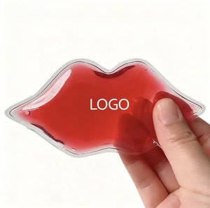 Compresa fría de gel de PVC con purpurina de grado médico OEM en forma de labios <span class=keywords><strong>para</strong></span> alivio de lesiones, golpes y lesiones bucales. - Product Image 3
