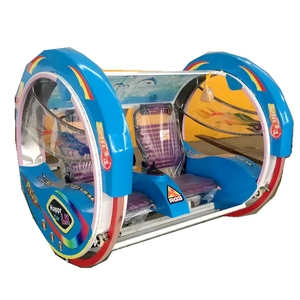 Voiture électrique à bascule rotative à 360 degrés, bus à bascule en métal pour intérieur, manège pour enfants, bar à manèges, manèges rotatifs - Product Image 1