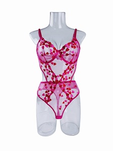 <strong>Best</strong> Wholesale <strong>Luxury</strong> Erotic Transparent Floral Embroidery Push up Bra Women's Underwear Set Women's Clothing Sexy <strong>Lingerie</strong> - Product Image 5