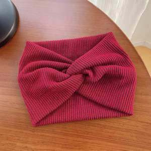 Women's Ribbed Knit Wide Headband Cross <b>Twist</b> Yoga Sweatband for Sports & Fitness - Product Image 5