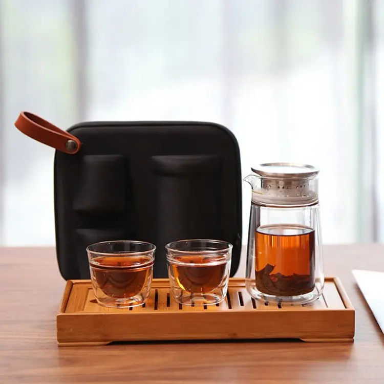 Tè Tè Portatile di Corsa 100% Fatto A Mano Cinese Giapponese Vintage Kungfu Gongfu Tea Set Teiera in Porcellana Tazze Da Tè