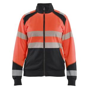 BLAKLADER - 350825285599S Sudadera Mujer Hi-Vis con cremallera Rojo hi-vis/negro-EAN 7330509933671 ROPA DE TRABAJO DE LA HI-VIS - Product Image 1