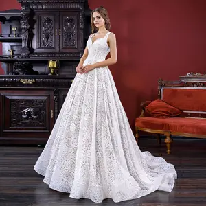 Produk Baru Gaun Pengantin Renda Punggung Terbuka Bahu Tank Leher Sweetheart Ukuran Plus Toko Tiongkok Vestido Boda Online