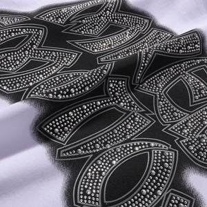 T-shirt pour homme en coton 100% avec impression de diamants chauds Angel Baby Mixed Emotion, vêtements de hip-<span class=keywords><strong>hop</strong></span> rock, t-shirts personnalisés pour homme - Product Image 4