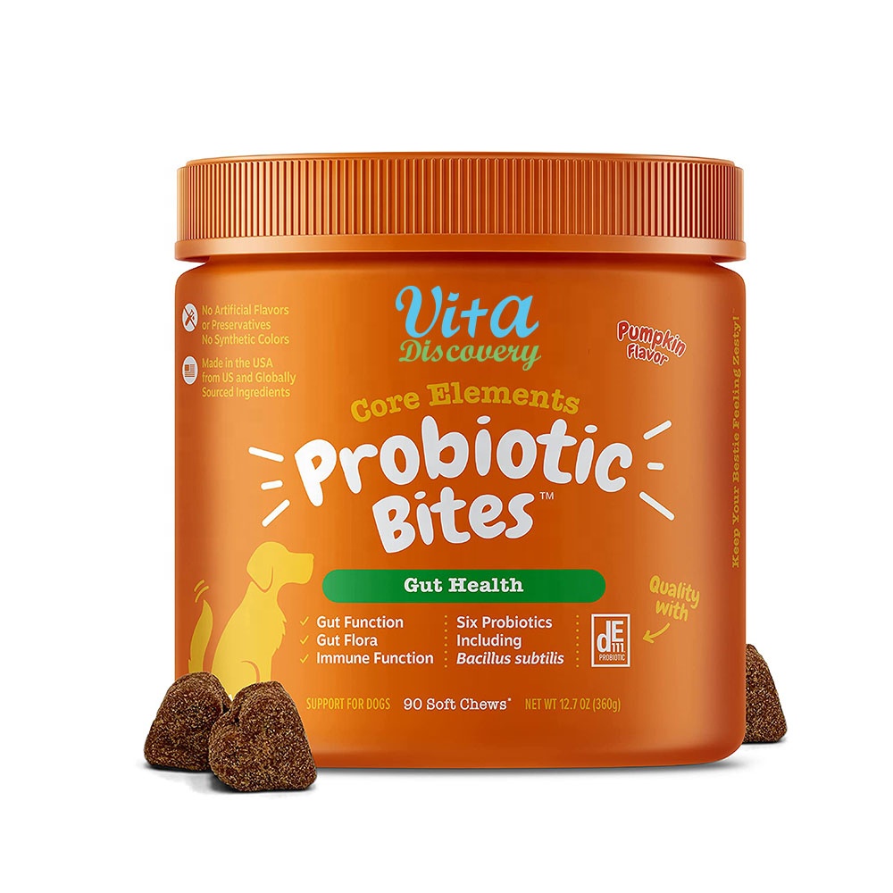Мягкие жевательные пробиотики для собак, кишечная Флора для пищеварения, уменьшение диареи, добавка для домашних животных