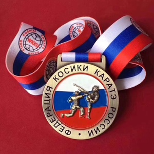 Proveedor de medallas de China, medalla de fútbol personalizada, medalla de hockey con cinta - Product Image 2
