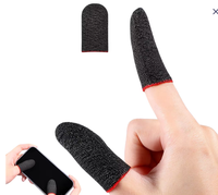 Smartphone Gaming Doigt Gants Anti Sueur Argent Fibre Haute Sensibilité pour IOS Android Jeux Enfants Jouant