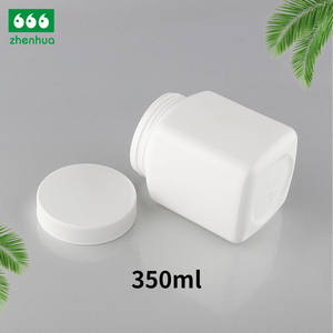 Grande capacità 350ML bianco HDPE bottiglie di plastica quadrato a bocca larga con tappo a vite per applicazioni di lavaggio di latte in polvere - Product Image 3