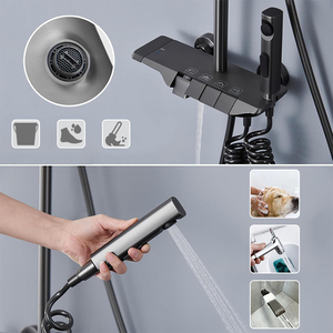 Современный настенный набор для душа из дождевой латуни - Product Image 4