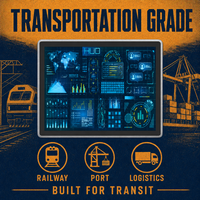 Computadora Industrial YCT con Pantalla Táctil para Montaje en Panel, con Pantalla de Telemetría HUD para Monitoreo de Tráfico en Túneles Ferroviarios