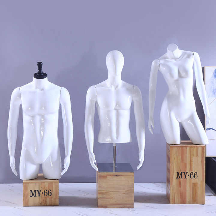High quality silicone male mannequin shoulder manikin bust dress