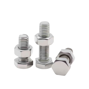 Juego <span class=keywords><strong>de</strong></span> Pernos <span class=keywords><strong>y</strong></span> Tuercas Hexagonales <span class=keywords><strong>de</strong></span> Acero Inoxidable 304 <span class=keywords><strong>de</strong></span> Alta Resistencia, DIN 933, Combinación <span class=keywords><strong>de</strong></span> Fijaciones Métricas para Maquinaria Pesada - Product Image 1