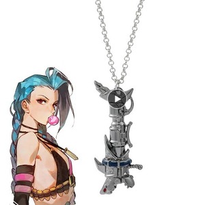 Porte-clés Arcane Jinx, arme requin, pendentif en métal, accessoires pour porte-clés - Product Image 4