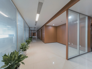 Pared Divisoria Acústica Moderna Insonorizada para <span class=keywords><strong>Oficina</strong></span>, Doble Acristalamiento, Estructura Interna <span class=keywords><strong>de</strong></span> Acero, Separador <span class=keywords><strong>de</strong></span> Habitaciones Modular <span class=keywords><strong>de</strong></span> Vidrio Halumm - Product Image 1