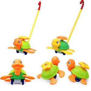 Large Cartoon Plastic Push-Pull Turtle <b>Bell</b> Children's Puzzle Toddler Toy for 5-7 Years Hand Push Toy with Rotating Feature - Product Image 6