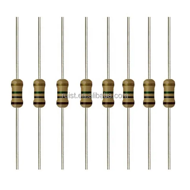 RUIST Carbon Film Resistor 1m,carbon Resistor 1/4w,0.25 Watt Carbon Comp Resistor
