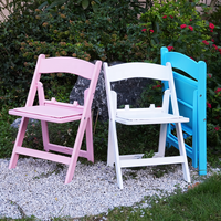 Chaise pliante en résine pour enfants Wimbledon de haute qualité pour événements de mariage, de banquet et de fête en plein air, avec verrou de sécurité