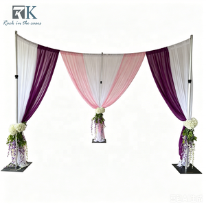 Wedding <b>Backdrop</b> <b>Stand</b> Kit Aluminum Pipe Drape Frame for Party Decora - Product Image 3