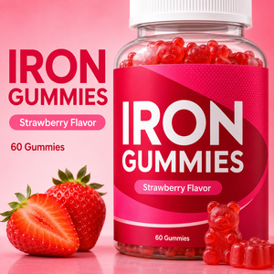 Gomitas de Hierro y Vitaminas, Suplemento Dietético, Apoya la Salud Sanguínea, Gomitas Multivitamínicas Veganas para Adultos, Sin Gluten, Bajas en Grasas, Naturales - Product Image 5