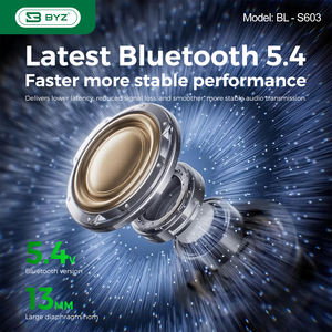 Byz หูฟังบลูทูธแบบเปิดหู S603หูฟังไร้สายหูฟังแบบพาสซีฟตัดเสียงรบกวนเวลาเล่น17ชั่วโมงควบคุมแบบสัมผัสชาร์จได้ - Product Image 4