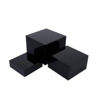 Glänzend Weißer Buffet-Würfel-Präsentationsständer, Stapelbare Podeste, Lebensmittel-Präsentationsbox, Acryl-Lebensmittelständer