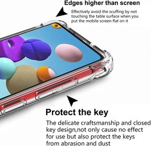 Para <span class=keywords><strong>Samsung</strong></span> <span class=keywords><strong>Galaxy</strong></span> A06 A16 S24 FE A54 <span class=keywords><strong>55</strong></span> Clear Soft TPU Absorción de golpes Flexible Gasbag Bumper Funda protectora para teléfono <span class=keywords><strong>a</strong></span> prueba de golpes - Product Image 2