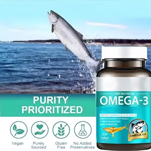 OEM ODM Santé des yeux et meilleure santé Suppléments végétariens marins DHA EPA Omega 3 Capsules molles d'huile de poisson Capsules molles d'huile d'algues - Product Image 4