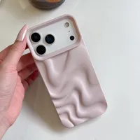Coque de protection antichoc en silicone à motif vague tendance pour iPhone 17 16 15 14 13 12 11 Pro Max