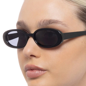 Occhiali da sole taglie Custom anni '90 occhiali da sole ovali leggeri acetato di alta qualità - Product Image 3