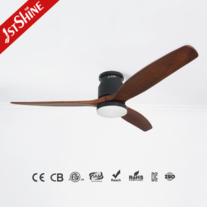 1stshine Ventilateur de plafond LED Vente en gros OEM Couleur encastré Éclairage à intensité variable Ventilateur de plafond avec télécommande - Product Image 1