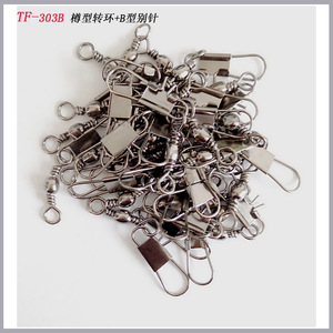 Tengfei Fishing Gear Swivel <b>Snap</b> Hook Stainless Steel Black Small Packaging 201012345678910121416 - Product Image 5