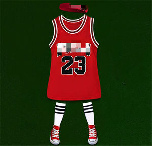 Vestidos de Baloncesto para Niños al por Mayor, Vestidos de Verano de Alta Calidad para Niñas Pequeñas y Adultas - Product Image 5