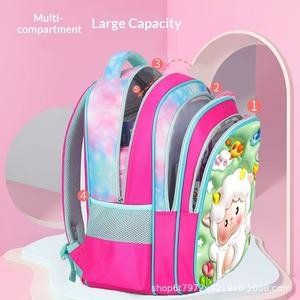 กระเป๋าเป้สะพายหลังเด็ก 3 มิติ ลายการ์ตูนอนิเมะ 3 ชิ้น วัสดุ EVA ระบายอากาศได้ดี สำหรับเด็กประถม เด็กชาย เด็กหญิง ลายสาวน้อยเวทมนตร์ - Product Image 4