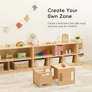 متعددة الوظائف مونتيسوري 2 رف منظم ألعاب مونتيسوري تخزين للأطفال - Product Image 2